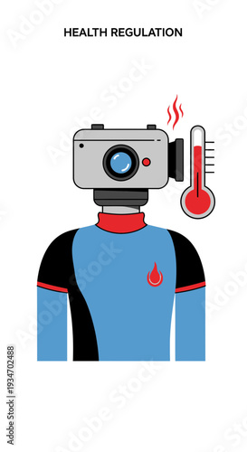 Digital Surveillance of Health Indicators, Monitoring Body Temperature and Physiological Data
