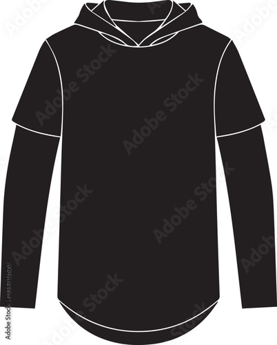 Lightweight Short Sleeve Hooded Jersey Tee Apparel Silhouettes