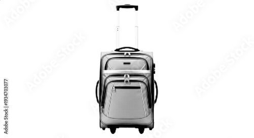 Vector Halftone Rolling Travel Suitcase Luggage Illustration
