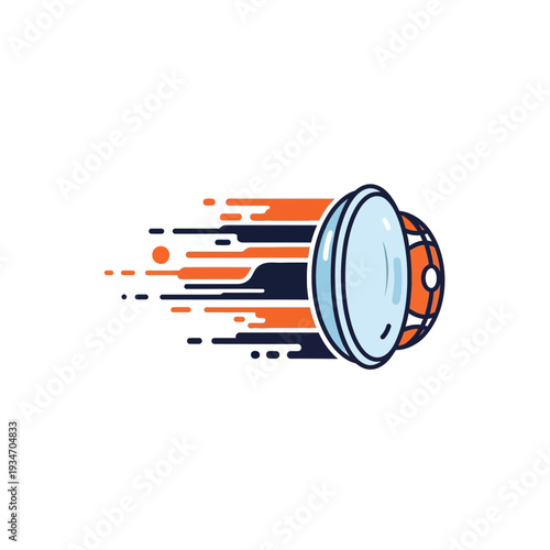 Dynamic Vision: Conceptual Illustration of Speed and Optical Precision for Modern Optics