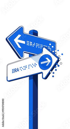 Directional Signs Guiding Towards Diverse Paths and Navigational Strategies for Clarity