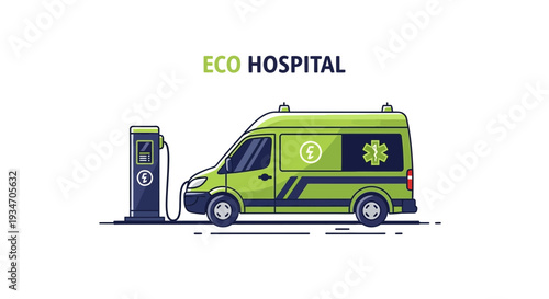 Eco-Friendly Ambulance Design at Electric Charging Station For Urgent Medical Assistance