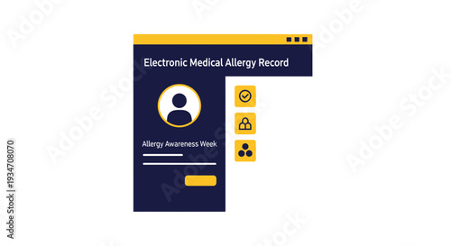 Electronic Medical Allergy Record Displayed On Screen For Allergy Awareness Week