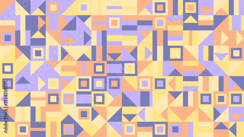 Abstract colorful geometrical mosaic pattern webpage background