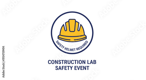 Essential Construction Lab Safety: A Sign Indicating Hard Hats Are Mandated For All Personnel