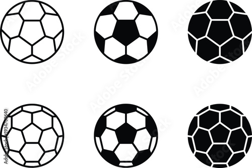 Variations of soccer ball designs
