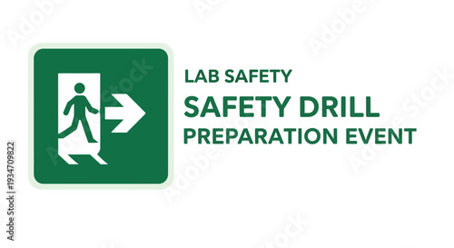 Essential Emergency Preparedness And Safety Drill Event Signage Illustration