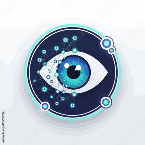 Close up of a blue eye.