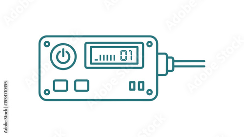 Simple Electronic Device with Digital Display.