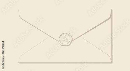 Sealed Envelope with Wax Stamp.