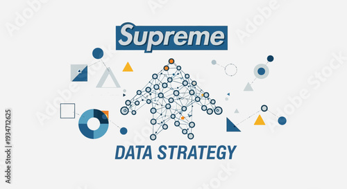 Data Strategy Business Concept Logo Design.