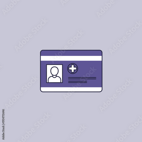 Essential Medical Identification Card: Healthcare Access and Identification Symbol Design
