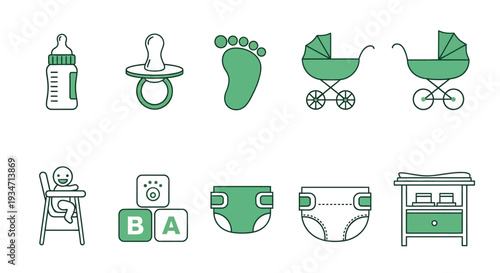 Baby care and nursery items.