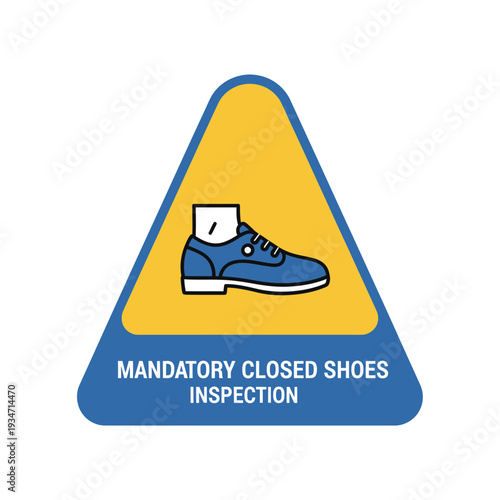Essential Safety Protocol: Mandatory Closed Shoes Inspection Signage for Workplace Regulations