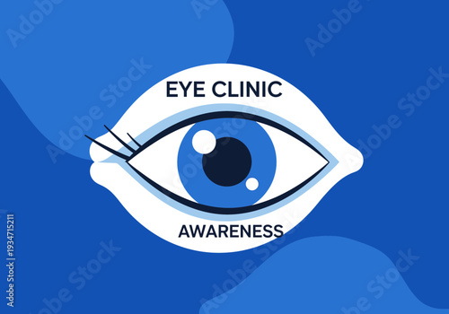 Eye Clinic Illustration Showcasing Awareness and Promoting Vision Health and Care for All