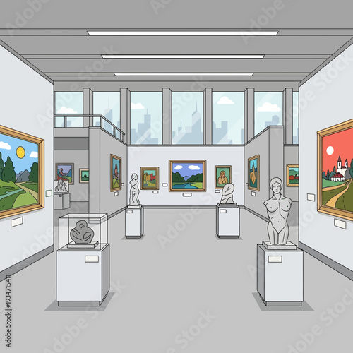 Art Gallery Scene