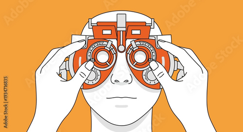 Eye Examination Visual Acuity Test Illustration, An Examination Of Human Eyes, Eye Doctor