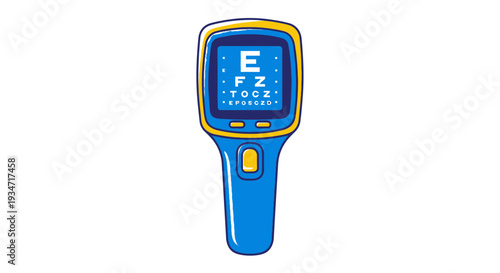 Eye Test Tool Depicting Vision Chart In Vibrant Illustration For Modern Ophthalmology