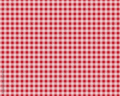 seamless red gingham pattern vector