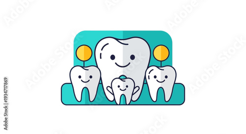 Family Teeth Smiling Together Showing Healthy Dental Hygiene For a Happy Life