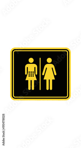 Gendered Restroom Indicator: A Clear and Concise Sign for Public Facilities Accessibility