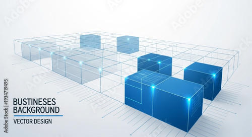 Abstract geometric cubes arranged in a grid pattern.