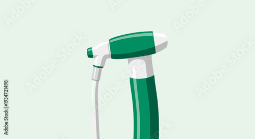 Green Spray Bottle Illustration on a Light Background for Cleaning and Hygiene