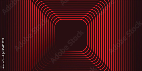 Red checkered lines background. Abstract rectangular gradient wallpaper. Repeating line background for flyers, banners, posters, presentations. Thin to thick linear texture for gaming or sports.