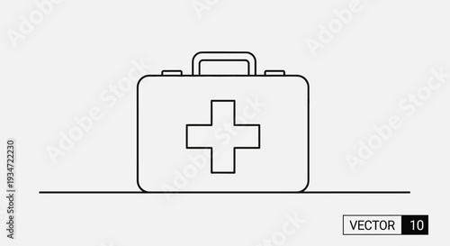 First aid kit box medical.