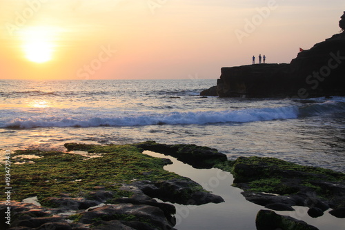 sunset on the coast