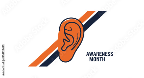 Hearing Awareness Month Illustration: A Visual Representation of Sound and Understanding