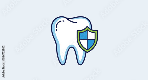 Healthy Teeth Symbolizing Dental Care and Protection Against Oral Health Problems