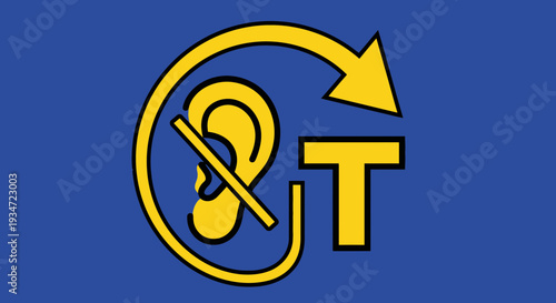 Hearing Loss And Assistance: Symbol Of Communication Solutions And Technology For People