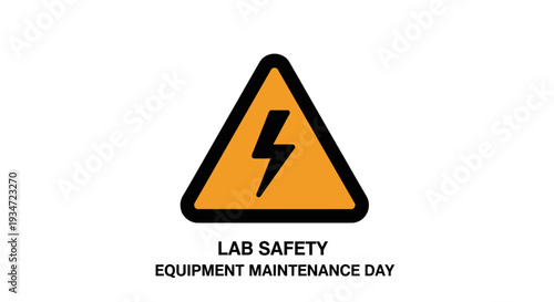 High Voltage Alert Symbol Illustrative Design For Safety And Equipment Awareness