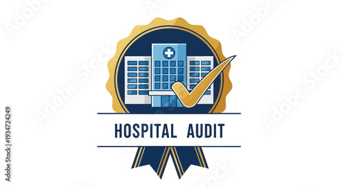 Hospital Audit Logo Representing Quality, Healthcare Inspection, and Compliance Verification