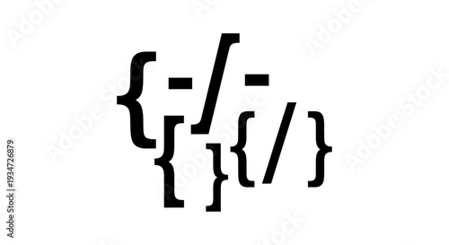 Close up of mathematical symbols.