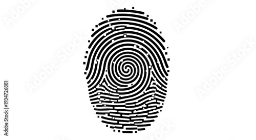 Close up of a fingerprint.