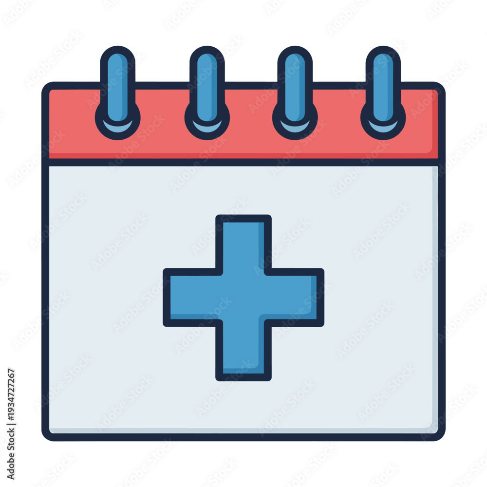 Fototapeta premium Medical Calendar Icon
