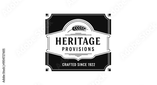 Heritage Provisions company logo sign.