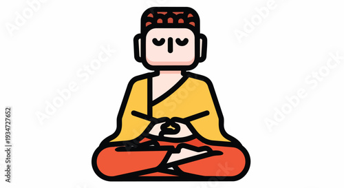 Zen Monk Meditating