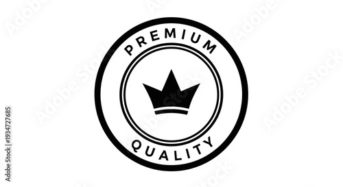 Premium quality crown logo seal.