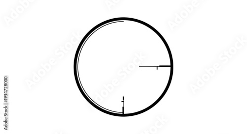 Simple circular gauge with lines.