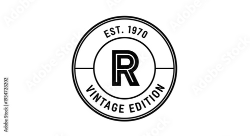 Vintage Edition logo with letter R.