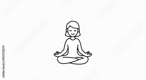 Woman Meditating In Lotus Pose
