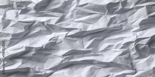 A vintage brown wrinkled paper background features a rough crumpled texture on a blank creased sheet with an old damaged surface and grunge pattern design