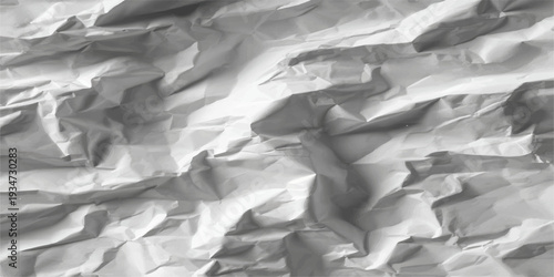 A rough brown vintage material with a heavily crumpled and creased surface, featuring an old wrinkled paper pattern perfect for a blank grunge backdrop or aged sheet design