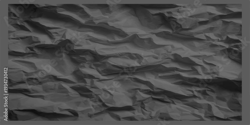 A blank vintage brown sheet features a rough crumpled paper texture background with aged creases and a grunge wrinkled pattern on an empty textured surface material