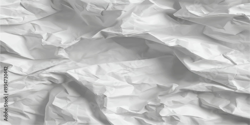 A blank brown vintage sheet of crumpled and wrinkled paper displays a rough creased texture with grunge design elements on a damaged old surface