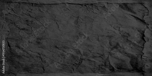 Ancient crumpled paper material with a rough grunge pattern and black and white stone wall surface texture on a vintage aged background