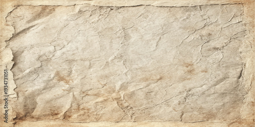 Aged vintage brown paper texture background with a wrinkled crumpled surface and antique grunge pattern for blank creased sheet design